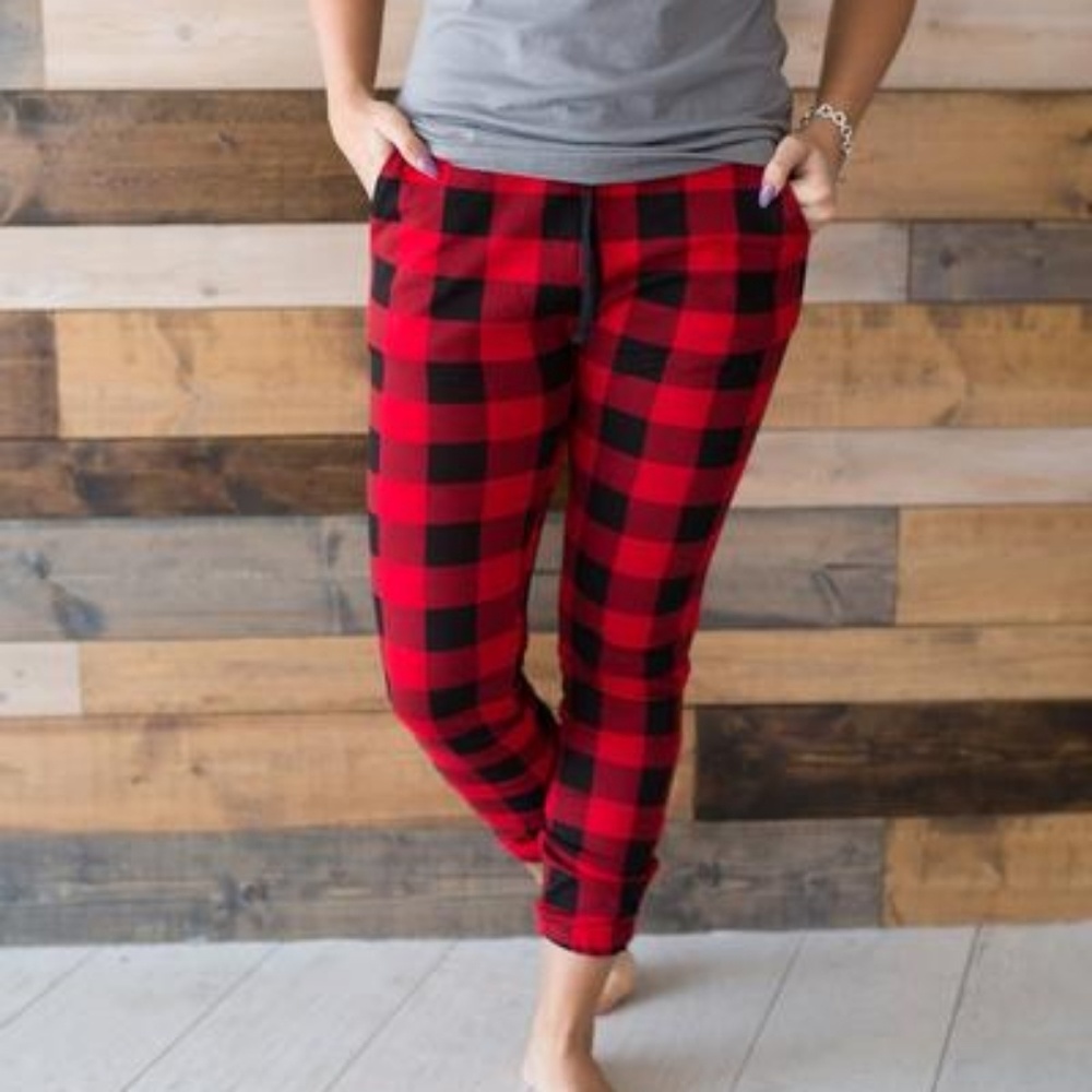 Buffalo Plaid Breakout Loungers Ampersand Avenue